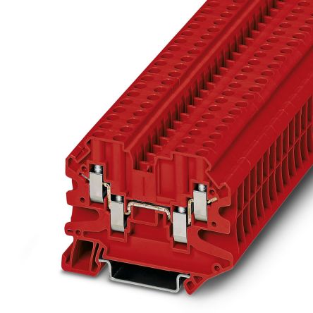 Phoenix Contact 3048849 UT 4 - QUATTRO Series Grey, 0.14 → 6mm², Screw Termination, ATEX, IECEx