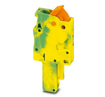 Phoenix Contact UTME Series UTME 4/1P Disconnect Terminal Block, 2-Way, 28A, 10-26 AWG Wire, Screw Termination