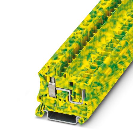 Phoenix Contact 3060555 UT 6 Series Green/Yellow, 0.2 → 10mm²