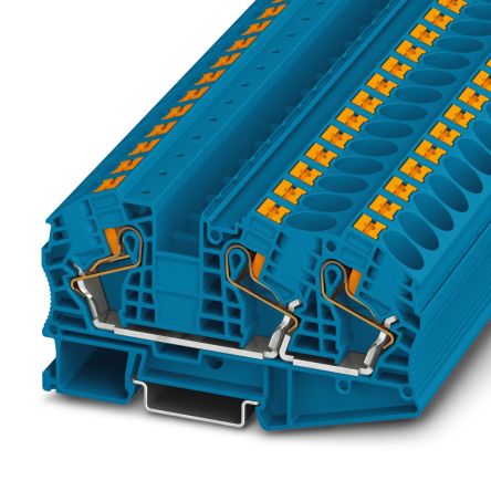 Phoenix Contact 3208773 PT 16-TWIN N BU Series Blue, 25mm², Push In Termination, ATEX, IECEx