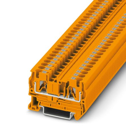 Phoenix Contact 3211758 PT 4 OG Series Orange, 6mm², Push In Termination, ATEX, IECEx