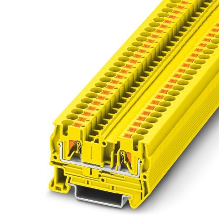 Phoenix Contact 3211762 PT 4 YE Series Yellow, 6mm², Push In Termination, ATEX, IECEx