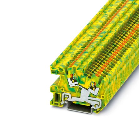 Phoenix Contact 2-Way Earth Terminal Block, 4mm², 12 AWG Wire, Push In