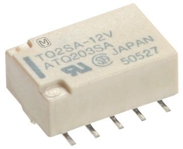 Panasonic Surface Mount Latching Signal Relay, 12V Dc Coil, 2A Switching Current, DPDT
