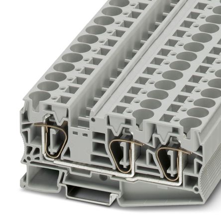 Phoenix Contact 3035328 ST 16-TWIN Series Grey, 25mm², Spring Cage Termination