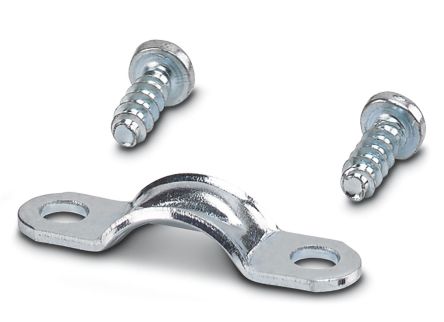 Phoenix Contact HSR Series Strain Relief Clamp for Use with DIN Rail Terminal Blocks