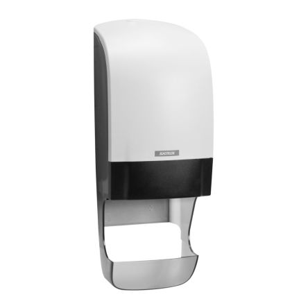 Metsa White Plastic Toilet Roll Dispenser