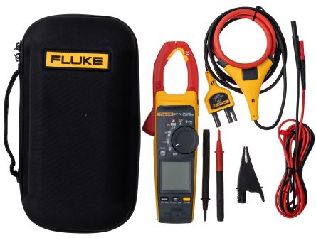 Fluke 377 FC Clamp Meter, 999.9A dc, Max Current 2500A ac CAT III 1000V With RS Calibration