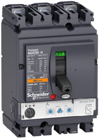 Schneider Electric Kompakt LV43, Leistungsschalter MCCB 3-polig, 160A, Fest
