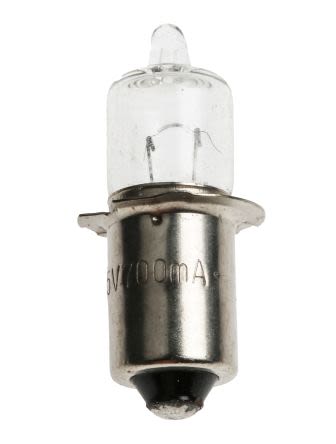 Orbitec 3.4 W Clear Halogen Bulb P13.5s, Mini Candle, 4 V, 9.5mm