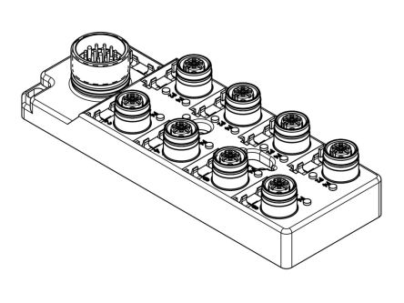 Brad From Molex 120119 Sensor-Box 8 Anschlüsse 5 Auslässe M12