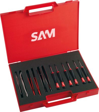 SAM Elektroniker Werkzeugsatz, Box 12-teilig