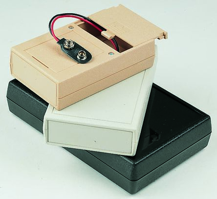 Pactec Caja Portátil De ABS Blanco, 115 X 68 X 38mm, Con Compartimento Batería