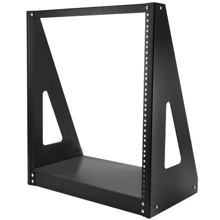 StarTech.com Black 12U Steel Server Rack, with 2-Post Frame