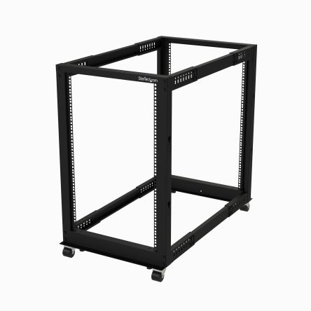 StarTech.com Black 18U Steel Server Rack, with 4-Post Frame