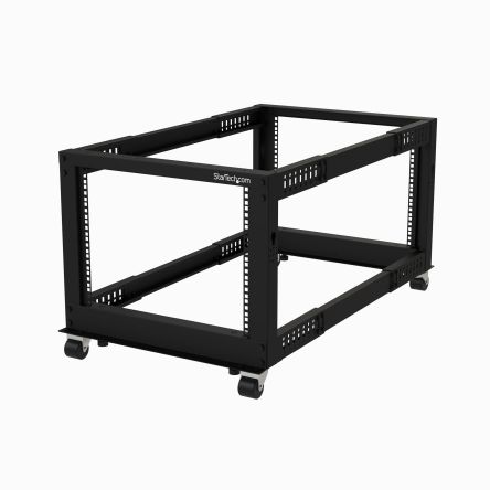 StarTech.com Black 8U Steel Server Rack, with 4-Post Frame