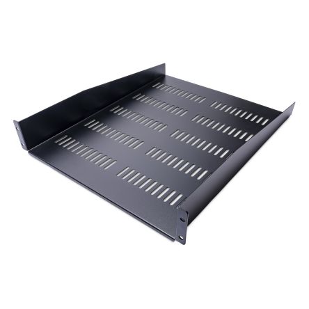 StarTech.com Black Shelf, 2U, 23kg Load, 482mm x 558mm