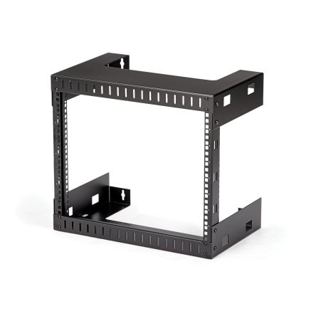 StarTech.com Black 8U Steel Server Rack, with 2-Post Frame 303 x 451 x 503mm