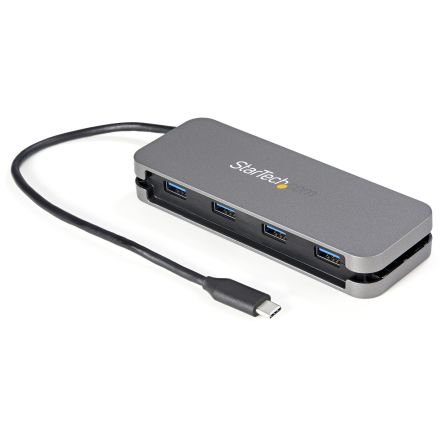 StarTech.com, USB 3.0, USB 3.1 USB-Hub, 4 USB Ports, USB A, USB C, USB, USB, 50x13.5x20mm