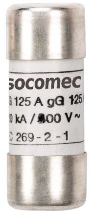 Socomec Cartouche Fusible, 100A 22 X 58mm Type F