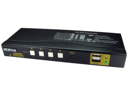NewLink Switch KVM NLKVMHDMI-44A Porte = 4 USB 1 1 HDMI
