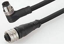 Brad from Molex 传感器执行器电缆, 120066系列, 4芯, M12转M12