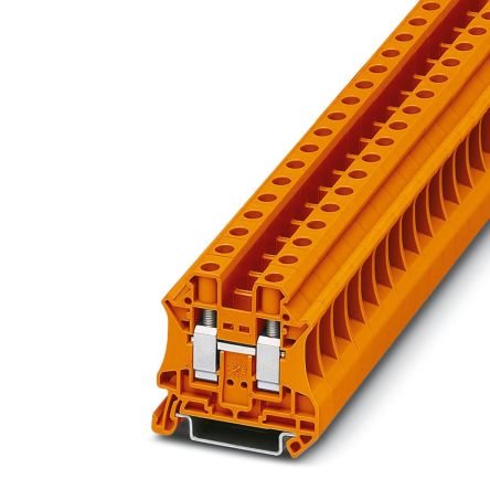 Phoenix Contact 3046281 UT 10 Series Orange, 0.5 → 16mm², Screw Termination, ATEX, IECEx