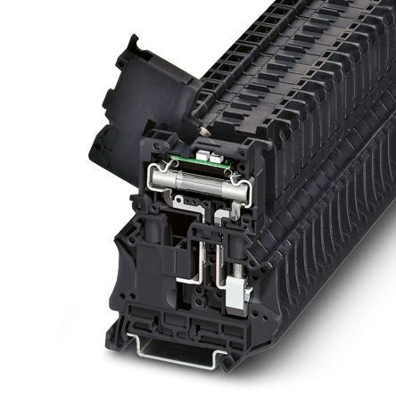 Phoenix Contact 3046414 UT 6-HESILED Series Black, Single-Level, Screw Termination