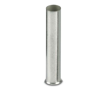 Phoenix Contact Bootlace Ferrule, 25mm Pin Length, 5.8mm Pin Diameter, Silver