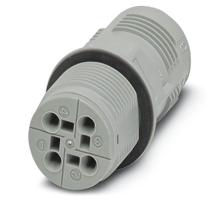 Phoenix Contact Circular Connector, 4 Contacts, Panel Mount, Socket, IP66, IP68, IP69K, QPD Series