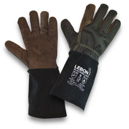 Lebon Protection BLACKWELDER Schweißerhandschuhe, Größe 11, XL, Wärmebeständig, Leder Schwarz 1 Stk.
