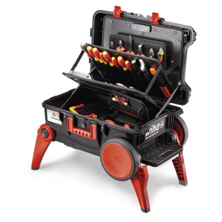 Wiha Tools 106 Piece Electricians Tool Kit With Case, VDE Approved