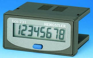 Hengstler TICO 731 Zähler LCD 8-stellig, Max. 30Hz, 12 → 24 V Dc
