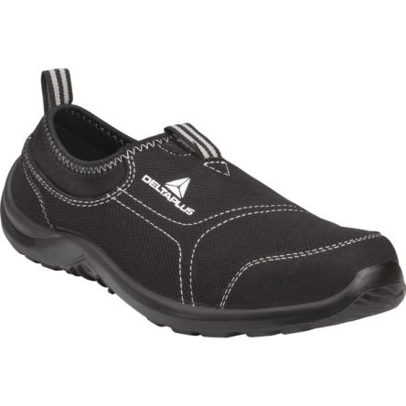 Delta Plus Unisex Black Stainless Steel Toe Capped Safety Shoes, UK 7, EU 41