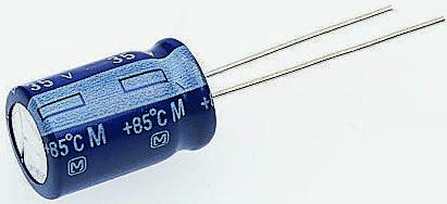 Panasonic M-A, THT Aluminium-Elektrolyt Kondensator 3300μF ±20% / 35V Dc, Ø 16mm X 31.5mm, +85°C
