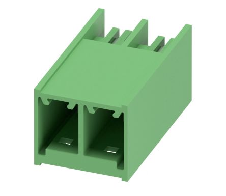 Phoenix Contact, 7.62mm Pitch, PC 6, 2 Way, Pluggable Terminal Block, Header, Plug-In, 1054546