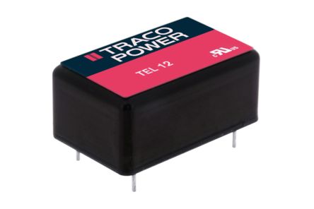 TRACOPOWER Convertisseur DC-DC, TEL 12, Montage Traversant, 12W, 24V C.c.