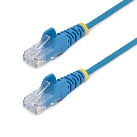 StarTech.com Ethernetkabel Cat.6, 2m, Blau Patchkabel, A RJ45 U/UTP Stecker, B RJ45, PVC