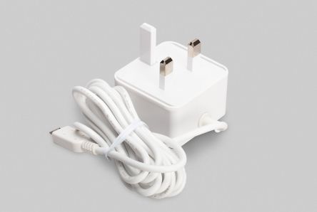 Raspberry Pi Fuente De Alimentación Para Con Cable Micro USB Tipo B, Para Reino Unido, De Color Blanco