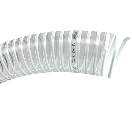 TRICOFLEX Spirabel SNT-S Schlauch, Ø 100mm 112.2mm Klar PVC Übertragung, Vakuum 3 Bar Für Industrieausführung X 25m