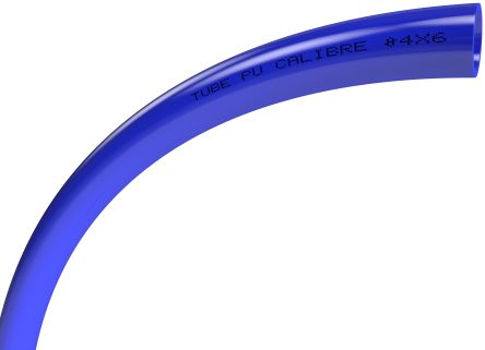 TRICOFLEX FORMAT PU-ROHR Druckluftrohr Polyurethan Blau, Innen-Ø 4mm / Außen 6mm X 25m Bis 10bar