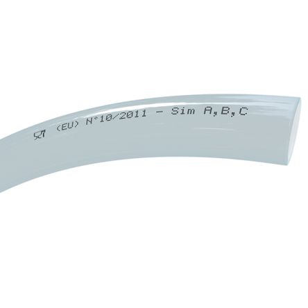 TRICOFLEX Cristal Schlauch, Ø 20mm 26mm Klar PVC Übertragung Leer Für Lebensmittel X 50m