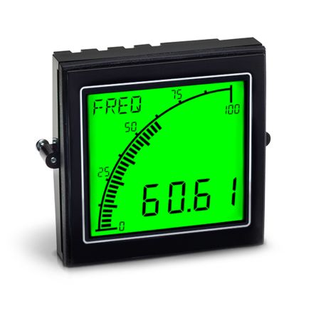 Trumeter LCD Einbaumessgerät Für Strom, Frequenz, Spannung H 68mm B 68mm 4-Stellen T. 53mm