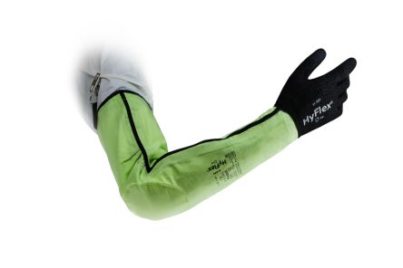 Ansell Manchette De Protection Réutilisable HyFlex Jaune Fluorescent, Fibre De Verre, Nylon, Polyester, Industrie