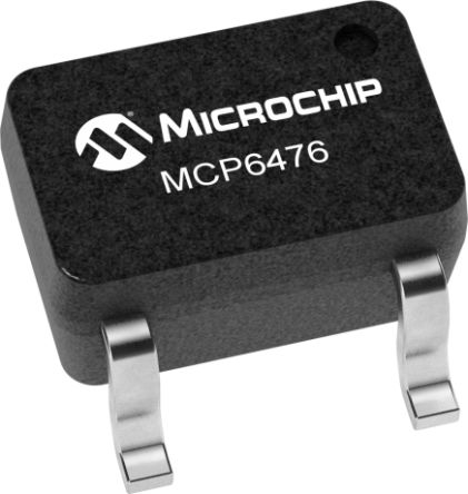 Microchip MCP6476T-E/LT, Operational Amplifier, Op Amp, RRIO, 3MHz, 5.5 V, 5-Pin SC70-5