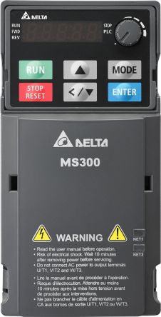 Delta Electronics VFD-MS, 3-Phasen Frequenzumrichter 0,75 KW, 460 V / 2,7 A 0 → 599Hz
