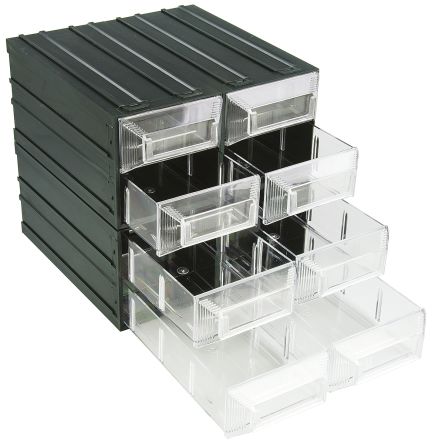Tv1000018 Rs Pro Rs Pro Transparent Plastic 8 Drawer Storage