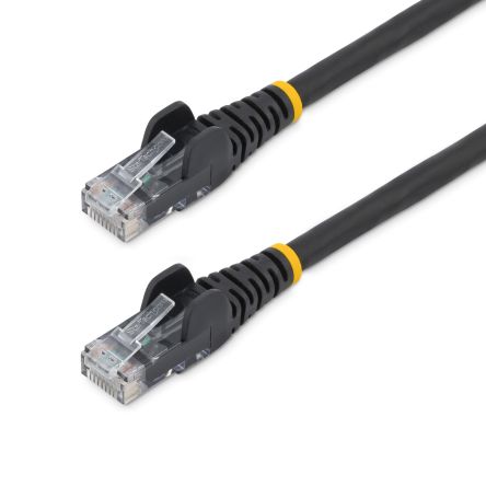 StarTech.com Ethernetkabel Cat.6, 3m, Schwarz Patchkabel, A RJ45 U/UTP Stecker, B RJ45, Aussen ø 6mm, LSZH
