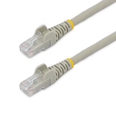 StarTech.com Ethernetkabel Cat.6, 3m, Grau Patchkabel, A RJ45 U/UTP Stecker, B RJ45, Aussen ø 6mm, LSZH