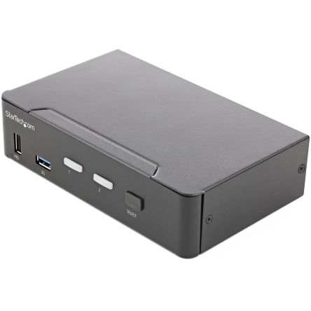 StarTech.com 2 Port USB HDMI KVM Switch, 3.5 mm Stereo 3840 x 2160 (At 60 Hz) Maximum Resolution